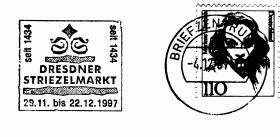 Dresdner Striezelmarkt seit 1434, 25.11. bis 22.12. 1997