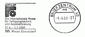 METAV Die Internationale Messe für Fertigungstechnik und Automatisierung
27.6.-1.7.2000
Messe Düsseldorf