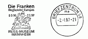 Die Franken, Wegbereiter Europas 8.9.96-6.1.97 Reiss-Museum Mannheim