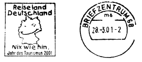 Reiseland Deutschland Nix wie hin. Jahr des Tourismus 2001