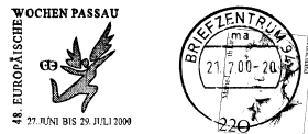 48. europäische Wochen Passau 27. Juni bis 29. Juli 2000
