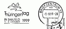 Thüringentag 1999
in Saalfeld 
1. - 3. Oktober