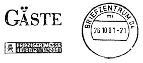 Gäste Leipziger Messe 18. - 21.11.2001